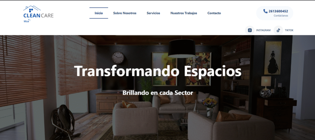 CleanCare Mendoza – Sitio Web