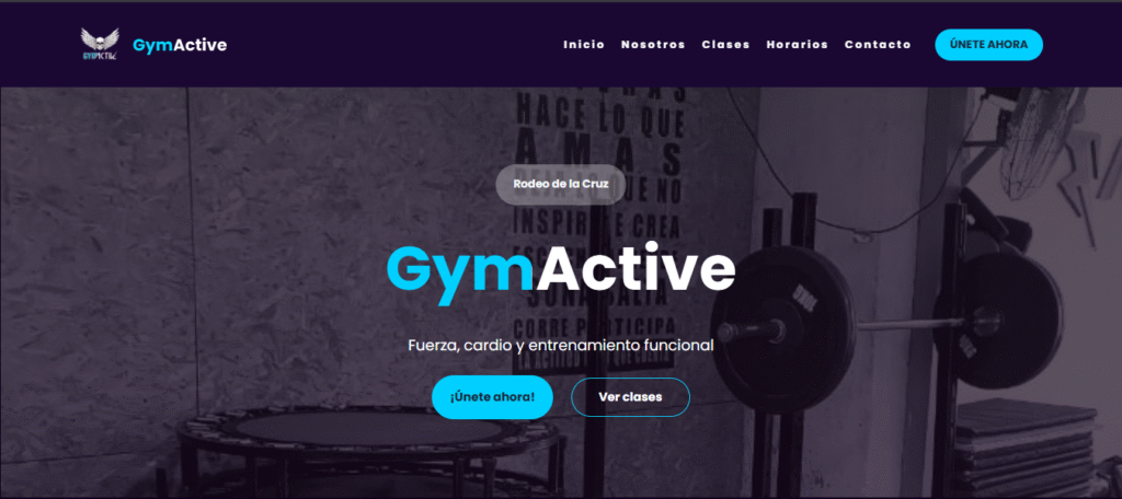 GymActive – Home / Landing Page