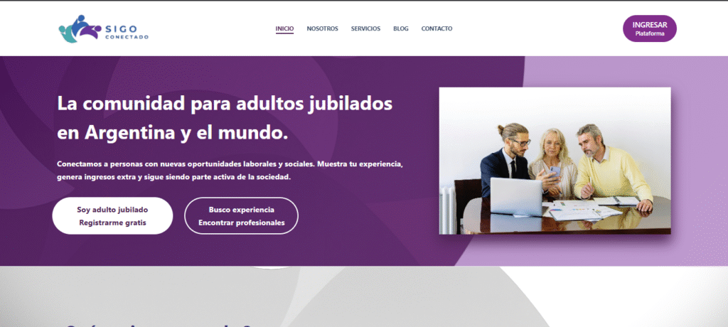 SigoConectado – Sitio Web